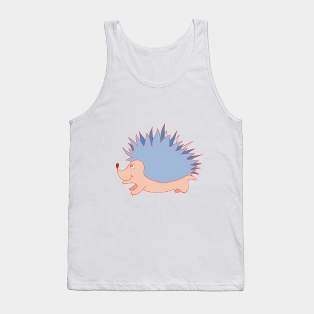 hedgehog Tank Top by lisenok